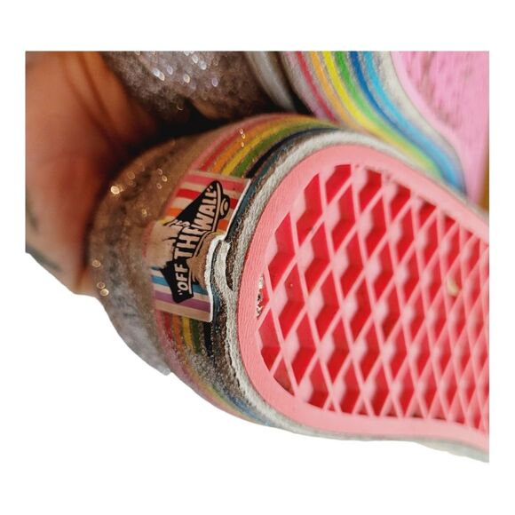 VANS X OLD SCHOOL V 5 FLOUR SHOP RAINBOW GlItter MEN 6 WOMENS 7.5 - Picture 13 of 14